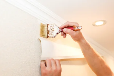 Pose de papier peint à Esbareich — revêtements muraux et toiles de verre